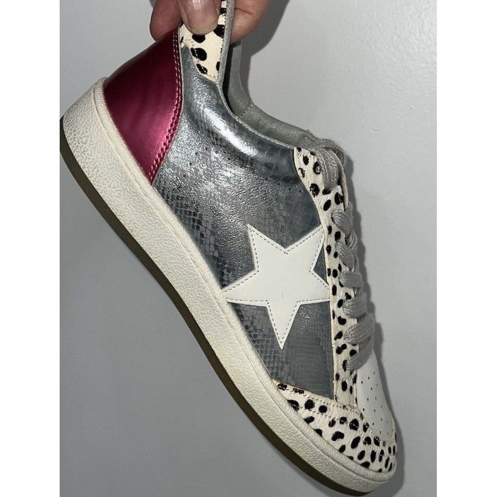 (b5/15)ShuShop Paz Sneakers - Metallic Pink Size 8.5